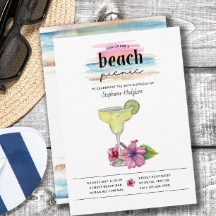 Strandpicknick Sundowner Margarita Hibiscus Verjaa Kaart