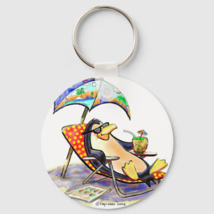 strandpinguïn sleutelhanger
