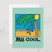 Strandplezier met Mr Cool Briefkaart (Voorkant / Achterkant)