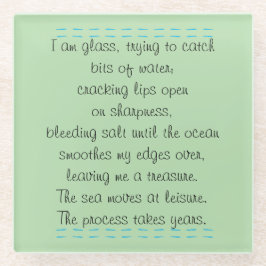 Strandpoëzie Glazen Onderzetter