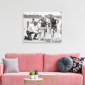 Strandpolitie, 1922. Oude foto Canvas Afdruk (Insitu (Woonkamer))
