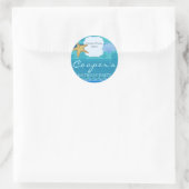Strandpretfoto-sticker Ronde Sticker (Tas)