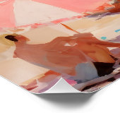 strandprint | abstracte kustschilderkunst perfect poster (Hoek)