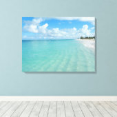 Strandprint - Grace Bay Beach Canvas Afdruk (Insitu (Houten vloer))
