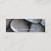 strandprofielkaart mini visitekaartje (Achterkant)