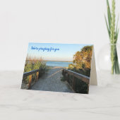 Strandpromenade Gebedsboodschap voor Jou Schriftuu Kaart (Voorkant)