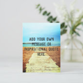 Strandpromenade - Voeg je eigen bericht of citaat  Briefkaart (Staand voorkant)