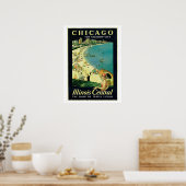 strandreis 1920 in Chicago Poster (Keuken)