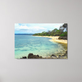 Strandreis Landschap Foto Indonesië Canvas Afdruk