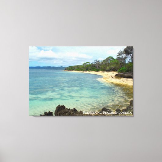 Strandreis Landschap Foto Indonesië Canvas Afdruk (Voorkant)