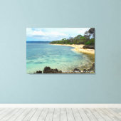 Strandreis Landschap Foto Indonesië Canvas Afdruk (Insitu (Houten vloer))
