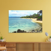 Strandreis Landschap Foto Indonesië Canvas Afdruk (Insitu (Woonkamer))