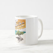 strandreisdruk Aruba Koffiemok (Voorkant rechts)