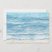 Strandrepetitie Diner Waterverf Oceaan Kaart (Achterkant)