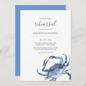 Strandrepetitie Dinner Invitation Sjabloon Kaart (Voorkant / Achterkant)