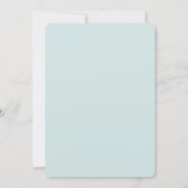 Strandrepetitiediner | winterhuwelijk kaart (Achterkant)