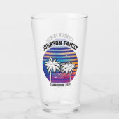 Strandreünie op maat cruise zomer vakantie glas (Achterkant)