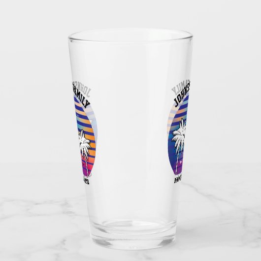 Strandreünie op maat cruise zomer vakantie glas (Links)