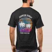 Strandreünie op maat cruise zomer vakantie t-shirt (Achterkant)