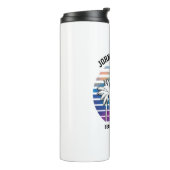 Strandreünie op maat cruise zomer vakantie thermosbeker (Gedraaid links)