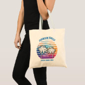Strandreünie op maat cruise zomer vakantie tote bag (Voorkant (product))