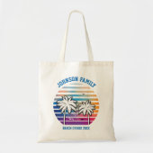 Strandreünie op maat cruise zomer vakantie tote bag (Voorkant)