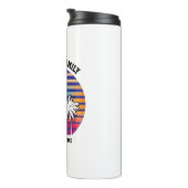 Strandreünie op maat gemaakte cruise zomer vakanti thermosbeker (Geroteerd rechts)