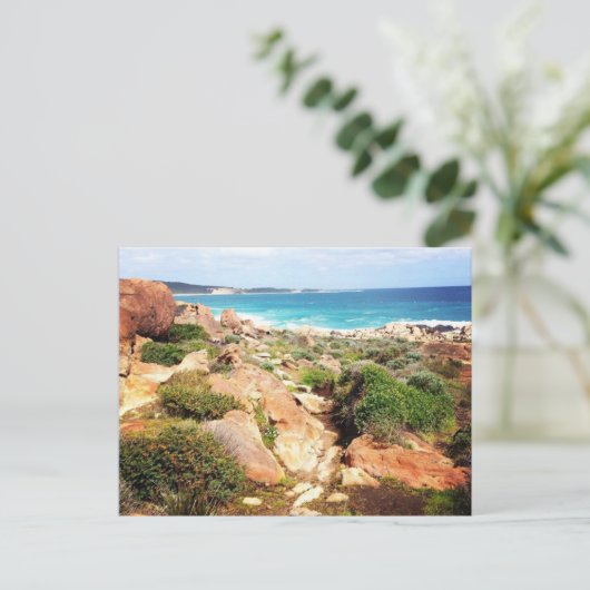 strandrotsen briefkaart (Staand voorkant)