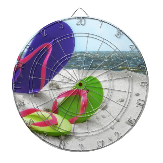 strandsandalen dartbord (Voorkant)