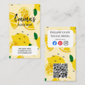 strandsap café liemonade lemon sunny sun visitekaartje (Voorkant / Achterkant)