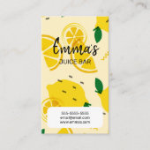 strandsap café liemonade lemon sunny sun visitekaartje (Voorkant)