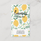 strandsap café liemonade lemon sunny sun visitekaartje (Voorkant)