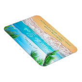 Strandscène De datum opslaan Magneet (Rechterzijde)