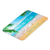 Strandscène De datum opslaan Magneet (Linkerzijde)