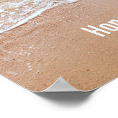 Strandscène met Aristoteles citaat Poster (Hoek)