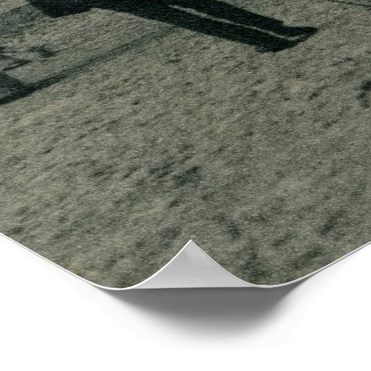  strandscène Ostend, siësta Poster (Hoek)