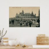 strandscène Ostend, siësta Poster (Keuken)