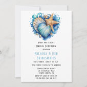 Strandscène Starfish bruids lunch Kaart (Voorkant)