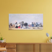 Strandscène, Trouville, 1873 Canvas Afdruk (Insitu (Woonkamer))