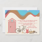 strandscèneuitnodiging kaart (Voorkant)