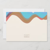 strandscèneuitnodiging kaart (Achterkant)