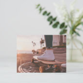 strandschaatsen briefkaart (Staand voorkant)