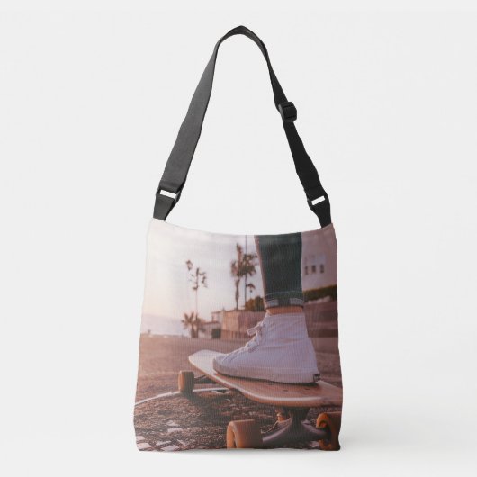 strandschaatsen crossbody tas (Voorkant)