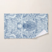 Strandschatten in blauw bad handdoek (Handdoek)