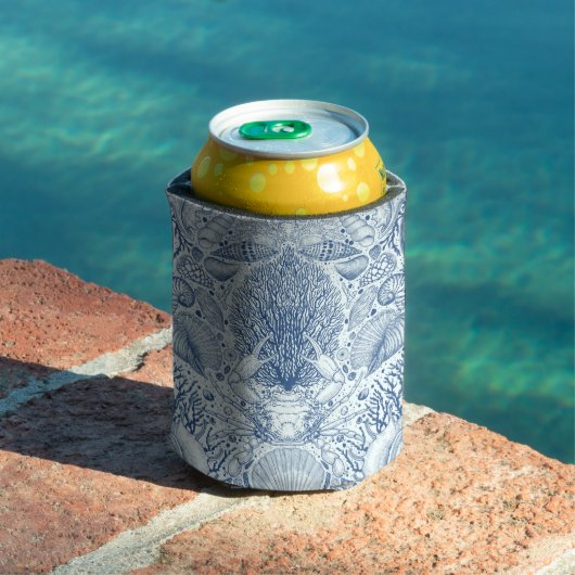Strandschatten in blauw blikjeskoeler (Insitu Zwembad)