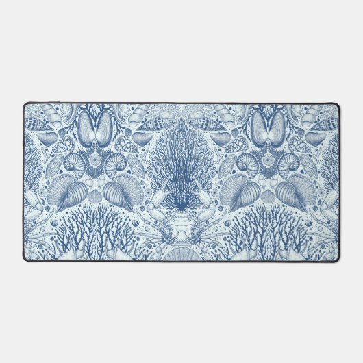 Strandschatten in blauw bureaumat (Voorkant)