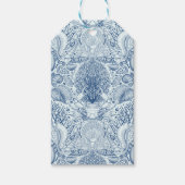 Strandschatten in blauw cadeaulabel (Voorkant)