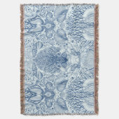 Strandschatten in blauw deken (Voorkant Verticaal)