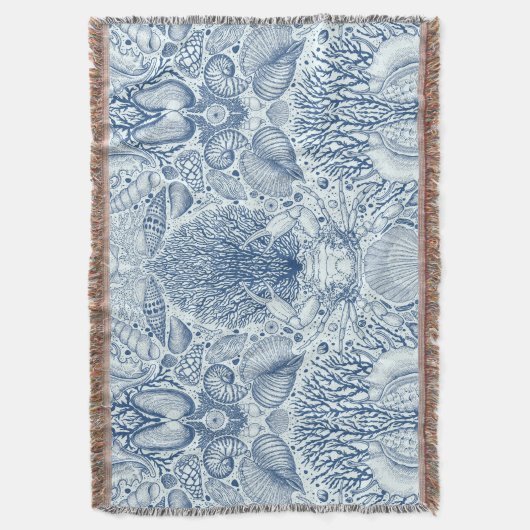 Strandschatten in blauw deken (Voorkant Verticaal)