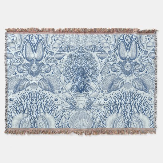 Strandschatten in blauw deken (Voorkant)